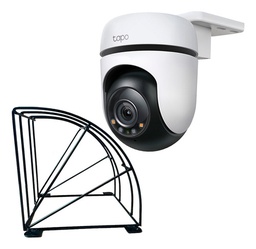 Kit Cronos Cámara TP-LINK C520WS WIFI 2K 4MP + Estructura Metalica + Accesorios - Kit CCTV C520WS-PROTEC Cámara Exterior Con Visión Nocturna a Color Rotación 360° Con Audio Doble Vía + Detección de personas