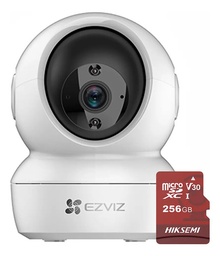 Ezviz Mini Cámara IP PT 2MP C6N-256 Wi-Fi + MicroSD De 256GB Con Seguimiento Inteligente + Visión Nocturna Incluida Con Movimiento Ptz C6n Y Audio Bidireccional
