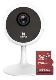 Ezviz Mini Cámara C1C-256 IP 2MP + MicroSD De 256GB Con Detección de Movimiento Grabación en la nube Notificación Push Audio de dos vías CS-C1C Ideal Para Uso Interior