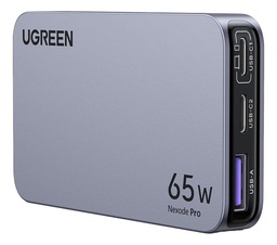 Cargador Ultra Slim 65W Nexode Pro Diseño de Pared Plano 3 Puertos de Carga Rápida 2 USB-C 1 USB-A Tecnología GaNInfinity PD3.1 de 65W QC4.0 Tecnología de Protección Térmica Optimiza la Carga Ca