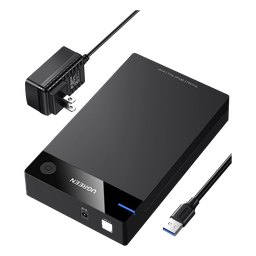 Carcasa de Disco Duro para  3.5 y  2.5 (Enclosure) / Con Cable USB 3.0 / Para HDD 3.5 / SSD 2.5 / SATA I/II/III / UASP / Hasta 16 TB / Compatible con Windows, Linux, Mac OS / No Requiere Controlador / Cable 1m / Incluye Adaptador d