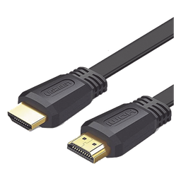 Cable HDMI 2.0 Plano de 1.5 m / 4K@60Hz / HDR / 3D / HEC (Canal Ethernet HDMI) / ARC (Canal de Retorno de Audio / Color Profundo de 48 bits / Audio de 32 canales / HDCP /Audio Dolby True HD 7.1 / 18 Gbps / Estañado y Triple Blindaje / Anti Interfer