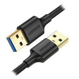 Cable USB-A 3.0 a  USB-A 3.0 / 2 Metros / Macho a Macho / Conector Niquelado / Núcleo de Cobre Estañado / Blindaje Múltiple / Velocidad 5Gbps / No Requiere Controlador / Compatible con USB2.0 Y USB 1.1