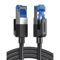 Cable Ethernet Cat8 CLASSâ? F/FTP Redondo con Malla de Nylon 1 Metro