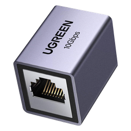 Acoplador STP (Extensor de Cable Ethernet RJ45) | 10Gbps | Blindado | Compatibilidad con Cat8 Cat7 Cat6 Cat5e | Hasta 100 metros | Aleación de Aluminio