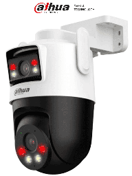 DAHUA IPC-WPT1339DD-SW-3E2-PV -Cámara IP PT Wifi Dual de 6 MP/ Dos lentes de 3 MP cada uno (fijo y PT), Iluminador Dual Inteligente, IR 50m, Microfono y Altavoz Integrados, IA, Autotracking, Disuasión activa, Ranura MicroSD, IP66