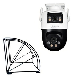 Kit cronos cámara dahua IP PT IPC-WPT1539DD-SW-5E2-PV wifi cruiser dual 10MP Imagen a color 24/7 audio bidireccional alarma AUTO TRACKING + protección metálica + accesorios CCTV WPT1539DD-5E2-PROTEC
