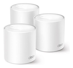 Routers Mesh TP-LINK DECO X50 PRO(3-PACK), 2402 Mbit/s, Dual Band, 2.4 GHz / 5 GHz, Interno, 3, Blanco Deco X50 Pro(3-pack)