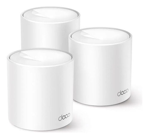 Routers Mesh TP-LINK DECO X50 PRO(3-PACK), 2402 Mbit/s, Dual Band, 2.4 GHz / 5 GHz, Interno, 3, Blanco Deco X50 Pro(3-pack)