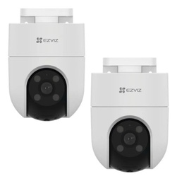 Kit Ezviz 2 Cámaras H8C Pt Wifi / 2 Megapixel/ Detección Humana / Seguimiento Inteligente/ Colores En Oscuridad / Ranura Para Micro Sd / Audio De Dos Vías