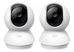 Kit Videovigilancia Cronos 2 cámaras TAPO C200C giro 360° audio bidireccional detección de movimiento control por voz visión nocturna modo privacidad + MicroSD 128GB + Accesorios - kit CCTV