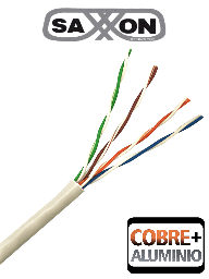 Saxxon Outp5Ecca305Bc- Cable Utp Blanco/ Categoria 5E/ Cca/ 