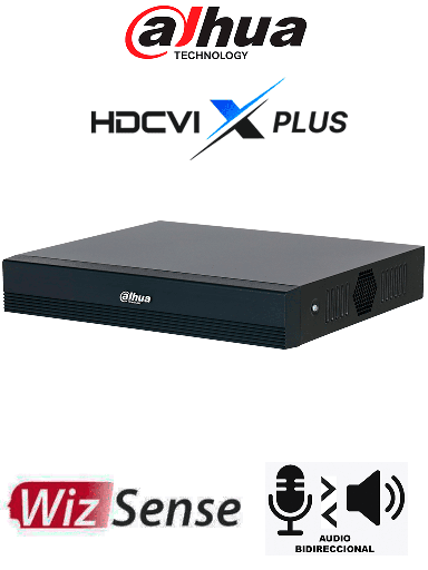 DAHUA DH-XVR1B16-I/T -DVR de 16 canales 1080p Lite WizSense y Cooper-I/ Audio Bidireccional en los 16 Canales/ H.265+/ Soporta Hasta 18 canales IP y 8 canales con SMD Plus/ Búsqueda Inteligente Personas y Vehículos/ Compatible con Dolink Care