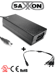 Saxxon Psu1204Epaq2- Fuente De Poder Regulada + Gratis Divis 
