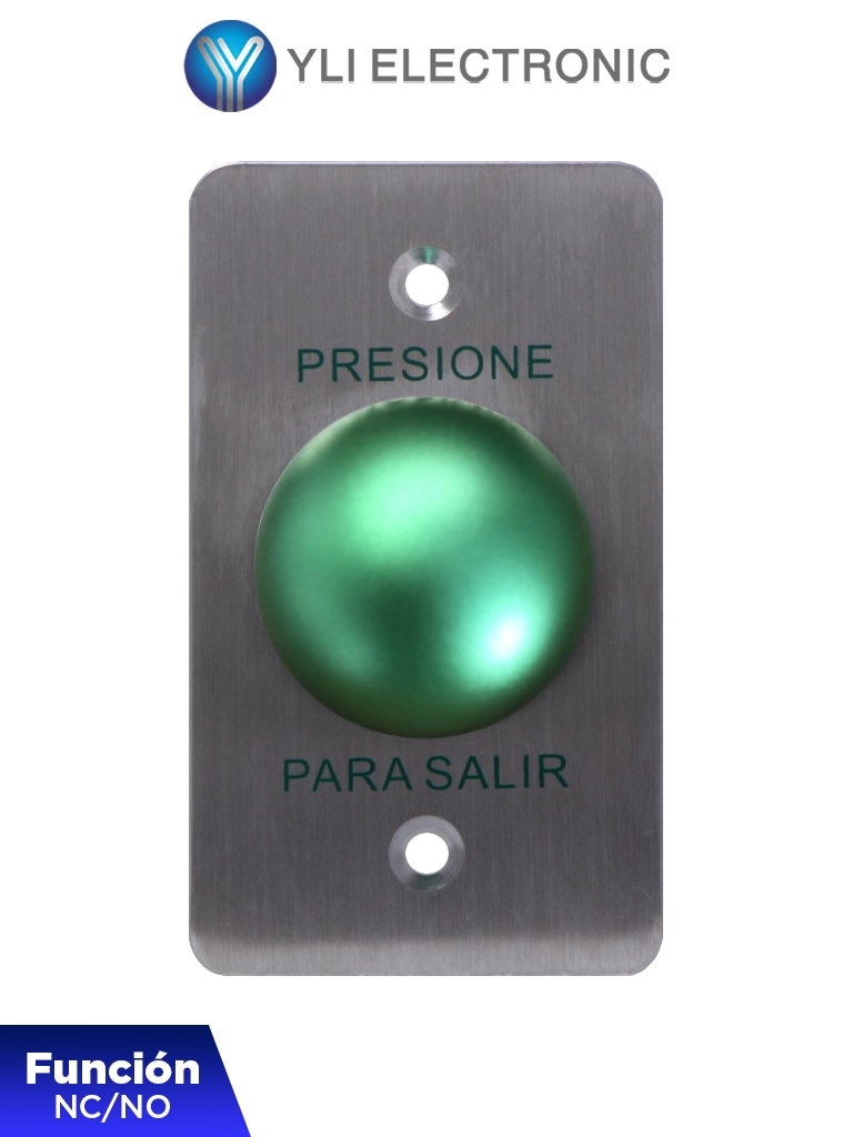 Yli Pbk818A - Boton De Salida En Acero Inoxidable 304 / Cont 