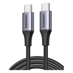 Cable USB-C a USB-C | 2 Metros | Potencia de Carga 240W | 48V/5A | PD3.1 /3.0 | 480 Mbps | Chip E-Market | Carcasa de Aluminio | Nylon Trenzado.