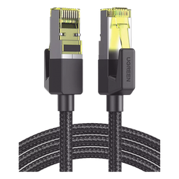 Cable Ethernet Cat7 CLASSâ? F/FTP Redondo con Malla de Nylon 5 Metros
