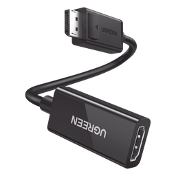 Convertidor DisplayPort a HDMI 4K@60Hz | 3D | HDR | Blindaje interno |  Boton Liberador  | Largo 25cm | Carcasa de ABS | Plug & Play.