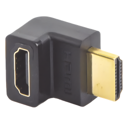 Adaptador HDMI de 90 Grados Macho a Hembra / Hacia Arriba / HDMI 2.0  4K@60Hz / Proporciona Flexibilidad Sin Doblar los Cables HDMI