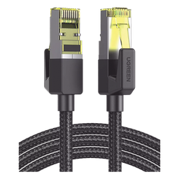 Cable Ethernet Cat7 CLASSâ? F/FTP Redondo con Malla de Nylon 3 Metros
