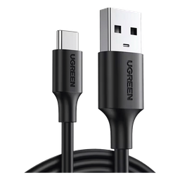 Cable USB-A a USB-C | 1 Metro | Carga y Sincronización de Datos | Carga Rápida 60W | Datos 5 Gbps | QC 3.0/2.0 | FPC | AFC | Protección Integrada | Duradero y Flexible| Caja ABS | Cubierta de TPE | Color Negro.