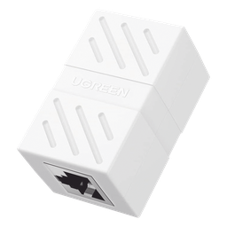Acoplador (Extensor de Cable Ethernet RJ45 a RJ45) | 1000Mbps | Compatibilidad con Cat7 Cat6A Cat6 Cat5e | Compatible con POE | Ignífugo | ABS | Color Blanco.