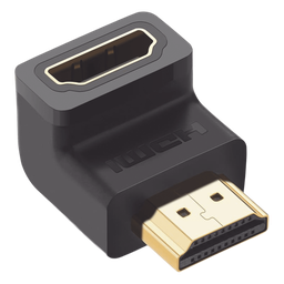 Adaptador HDMI de 90 Grados Macho a Hembra / Hacia Abajo / HDMI 2.0  4K@60Hz / Proporciona Flexibilidad Sin Doblar los Cables HDMI