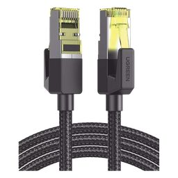 Cable Ethernet Cat7 CLASSâ? F/FTP Redondo con Malla de Nylon 1 Metro
