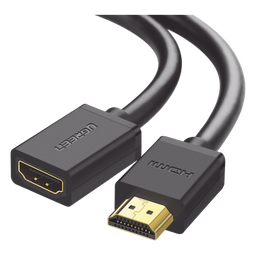 Cable extensor HDMI de 1 M / 4K@60Hz / 3D / HDR /  Macho a Hembra / Núcleo de cobre estañado / Transmisión estable.