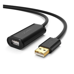 Cable de Extensión Activo USB 2.0 / 5 Metros / Macho-Hembra / Booster individual FE1.1S incorporado / Velocidad de hasta 480 Mbps / Ideal para impresoras, consolas , Webcam, etc.