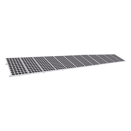 Montaje para Panel Solar, Riel 8 de 5400mm para Módulos con Espesor de 35mm, Velocidad de Viento Máx. 136km/h (20° a 45°)