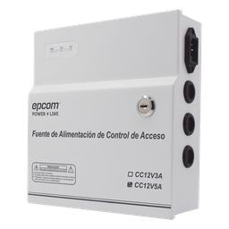 Fuente de Alimentación de 1 Salida 11-15 Vcc 5 A / Temporizador Integrado / Con Capacidad de Batería de Respaldo / Requiere Batería / Voltaje de Entrada 96-264 Vca 