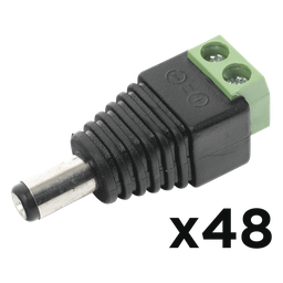 KIT DE 48 CONECTORES MACHO JR52 PARA ALIMENTACIﾓN A 12 Vcc
