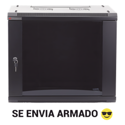 Gabinetes PRECISION, Con Puerta Perforada, de 19in, 6UR, 450mm de Profundidad, Color Negro