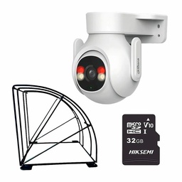 Kit Cronos Cámara Dahua IP PT P3B-PV WIFI 3MP Audio WiFi + Estructura Metalica + Accesorios - Kit CCTV P3B-PV-PROTEC-32 Cámara Con Audio Bidireccional + Detección de humanos y vehículos por AI