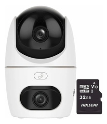 Kit videovigilancia Cronos Cámara Dahua IP PT HPT1339DD-STW-3E2-IL 6MP Audio WiFi + Microsd 32GB + Accesorios - Kit De Cámara Inteligente DH-3E2-IL-32 (Memoria MicroSD WDD032G1P0C)