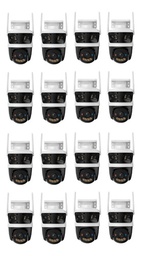 kit cronos 16 cámaras de seguridad imou Cruiser Triple 11MP IPC-S7UN-11M0WED IP Wifi full Color 2 lentes Fijos 3mp c/u + Lente PT 5 Mp Disuasión Activa Audio Bidireccional detección con IA