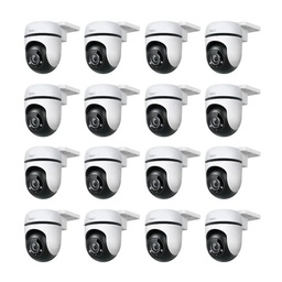 Kit Videovigilancia Cronos 16 Cámaras TAPO C500 rotación 360° Audio bidireccional Visión nocturna Alarma personalizable Detección de personas Modo Privado + Accesorios- Kit CCTV TAPO-C500-256