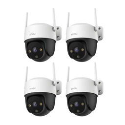 Kit Videovigilancia Cronos 4 Cámaras IMOU S41FEN ip rotación 355° audio bidireccional imagen a color 24/7 interiores/exteriores seguimiento inteligente + 4 MicroSD 32GB + Accesorios - Kit CCTV