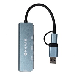NACEB HUB A 4 PUERTOS USB3.0 NA-0126