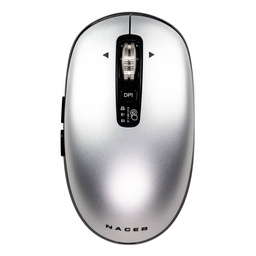NACEB MOUSE INFINITY ELEMENTAL LS1 INALAMBRICO GRIS NA-0131G