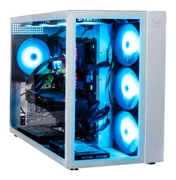 NACEB GABINETE GAMER ATX 4 VENTILADORES RGB CRISTAL LATERAL WHITE NOVA NA-0633