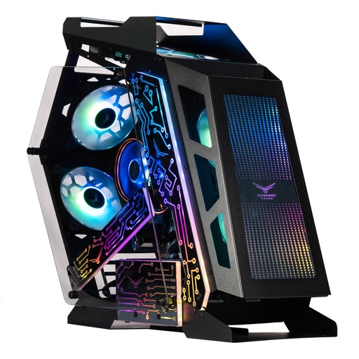 NACEB GABINETE GAMER ESPECIAL CON CRISTAL TEMPLADO NA-0641