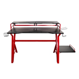 NACEB ESCRITORIO GAMER CON BASE ROJO/NEGRO NA-0646