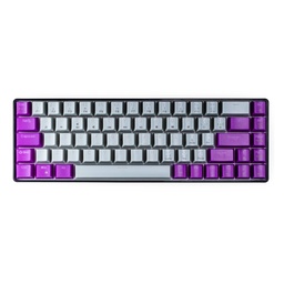 NACEB TECLADO MECANICO RGB 69 TECLAS GRIS CON EXTRA KEYCAPS NA-0963G