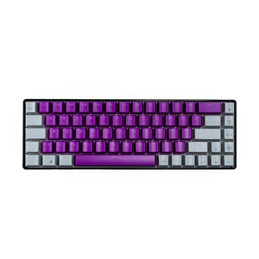 NACEB TECLADO MECANICO RGB 69 TECLAS MORADO CON EXTRA KEYCAPS NA-0963M