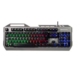NACEB TECLADO METALICO GAMER CYBER STEEL NA-0966