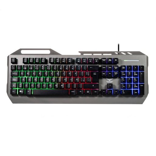 NACEB TECLADO METALICO GAMER CYBER STEEL NA-0966