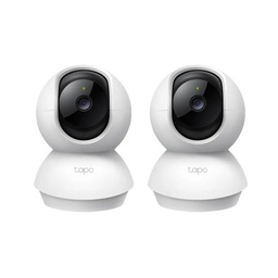 Kit Videovigilancia Cronos 2 cámaras TAPO C200C giro 360° audio bidireccional detección de movimiento control por voz visión nocturna modo privacidad + MicroSD 32GB + Accesorios - kit CCTV