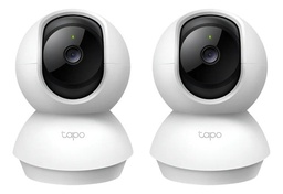 Kit Videovigilancia Cronos 2 cámaras TAPO C200C giro 360° audio bidireccional detección de movimiento control por voz visión nocturna modo privacidad + MicroSD 64GB + Accesorios - kit CCTV